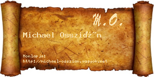 Michael Osszián névjegykártya